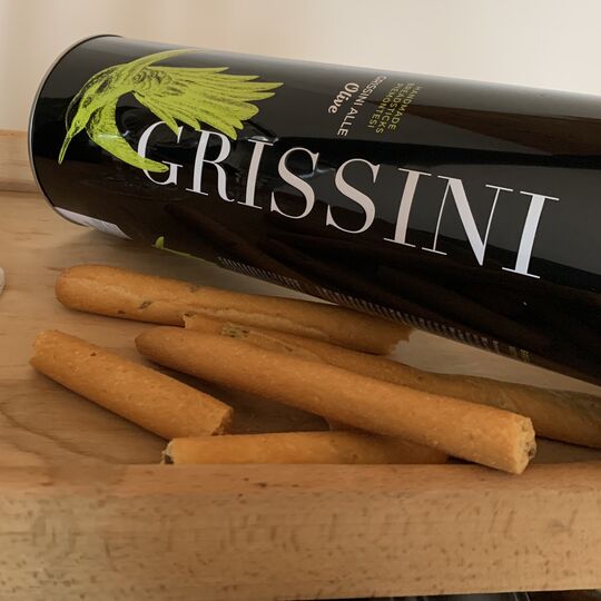 Grissini - jemné italské tyčinky s olivami