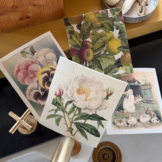 Přírodní, eko mycí hadříky / houbičky na nádobí