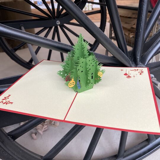 3D Rozkládací vánoční přání