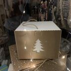 Dárková krabice se stromečky