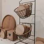 Stojan + 2 košíky (Ø 20 cm)