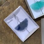 Baletka z drátu - modrá