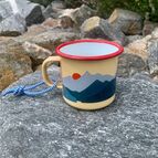Mountains - smaltovaný hrníček