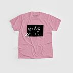 Tričko s křídou růžová