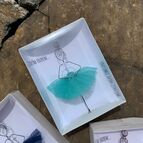 Baletka z drátu - tyrkys