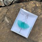 Baletka z drátu - tyrkys