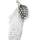 Řetízek s pírkem puntíky