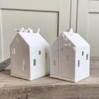 Porcelánový domeček na čajovou svíčku