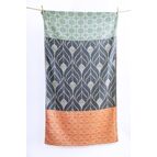 Kissamos modrá/eukalypt/oranžová