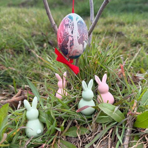 Zajíček, mini dekorace Räder