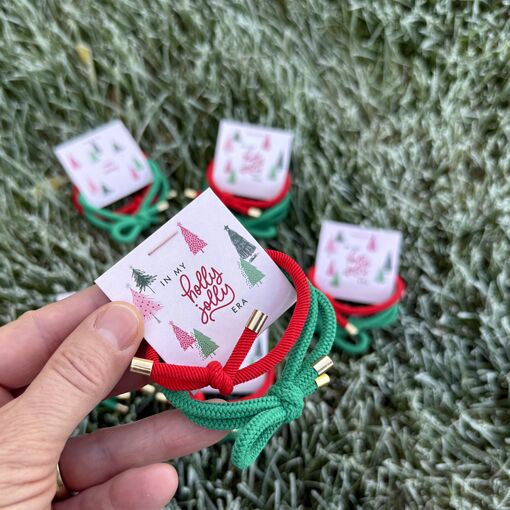 Vánoční gumičky do vlasů, 2 ks