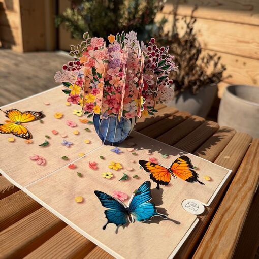 3D přání rozkládací - Narozeniny plné překvapení